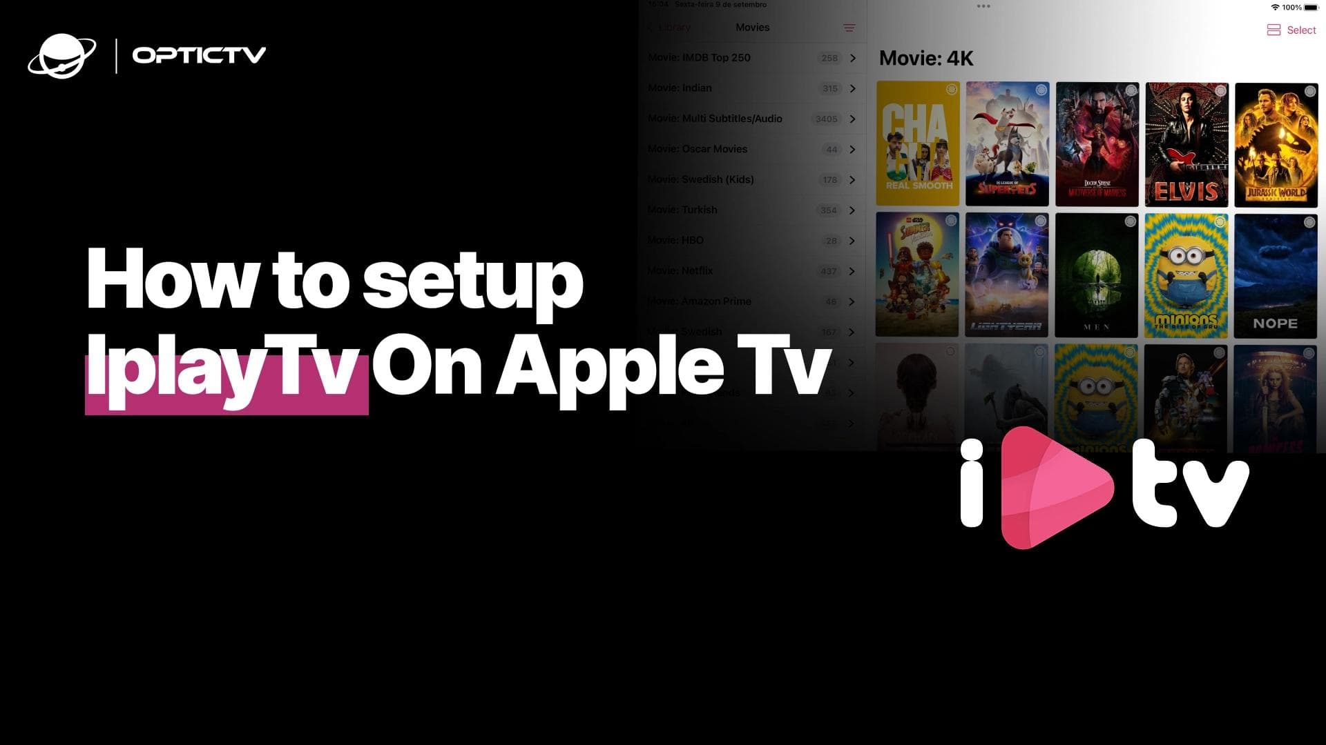 How to setup IplayTv IPTV on Apple Tv