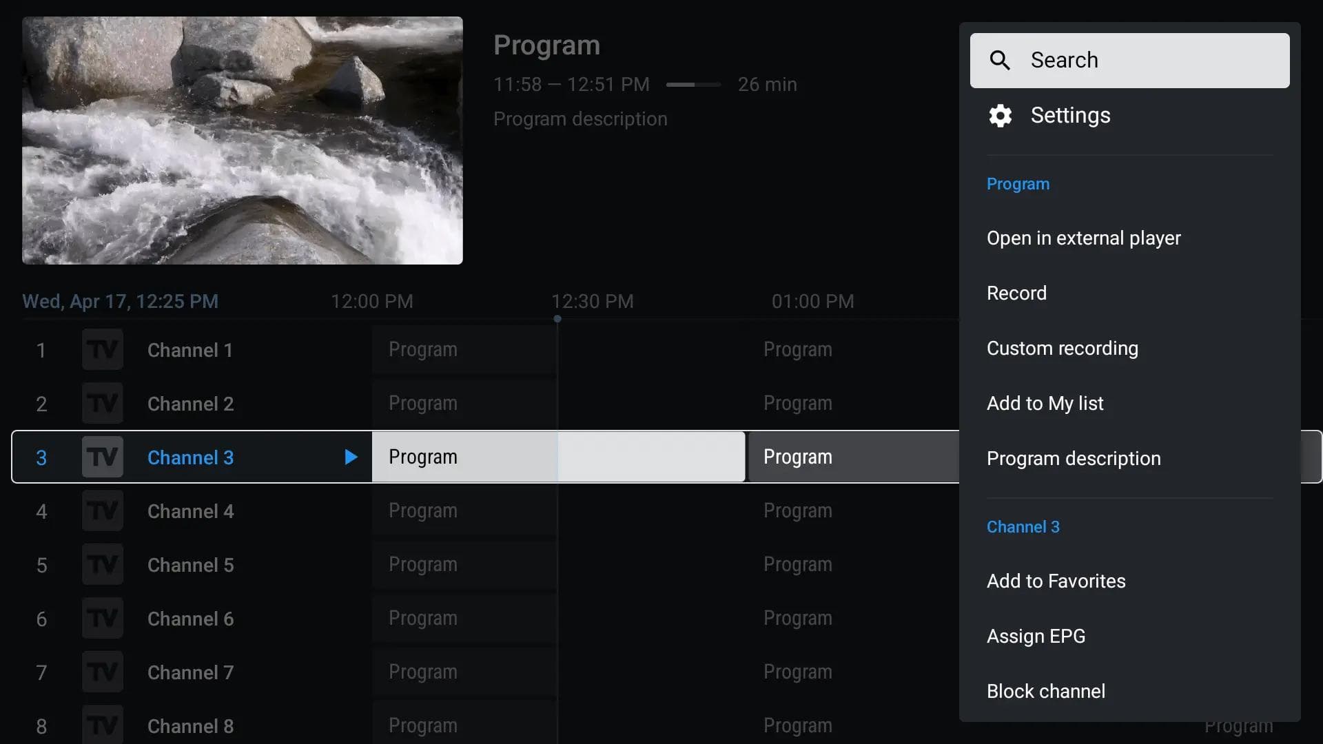 tivimate interface