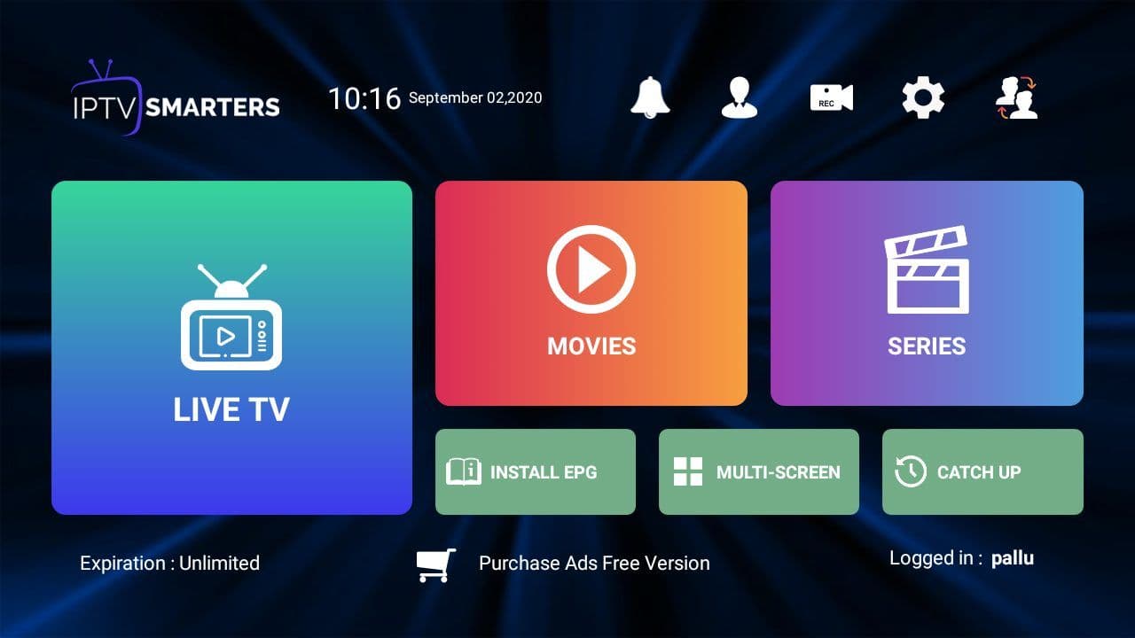 IPTV Smarters on Apple Tv