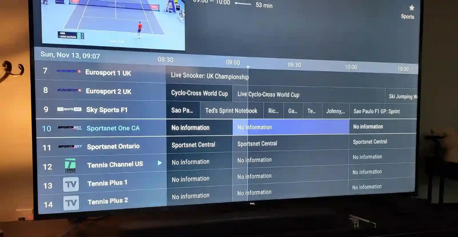 iptv epg not loading